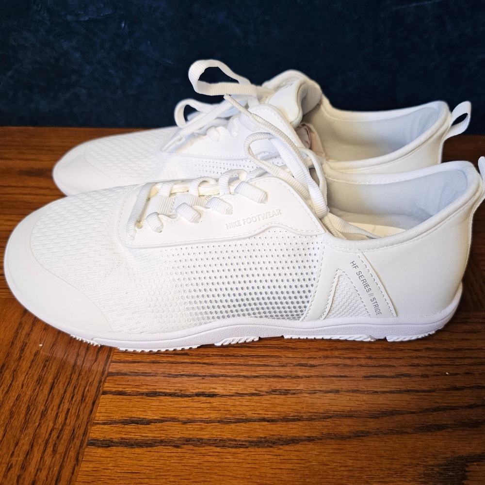 Hike Footwear HF Stride White Barefoot Minimalist Sneakers Womens 11 Mens 9.5